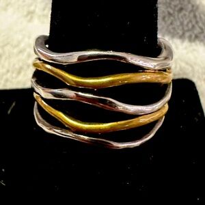 Beautiful.925 SS /brass ring